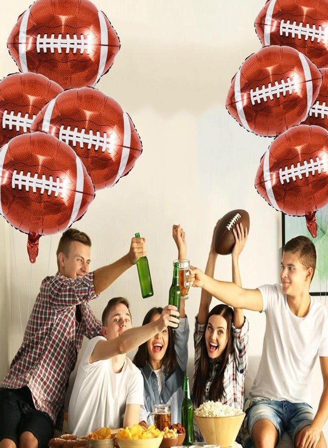 Vuzvuv 18Pcs Football Balloons,18 Inch Football Foil Balloons Football Party Balloons Decorations for Sports Themed Party Tailgate Game Day Football Themed Birthday Party Supplies - Image 5